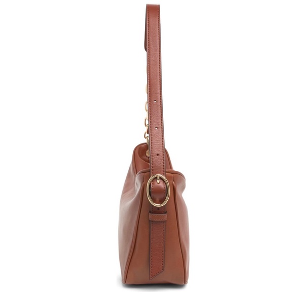 MARC JACOBS Handbag Tempo Baguette Shoulder Bag Chocolate Truffle Gold Hardware - Picture 4 of 8